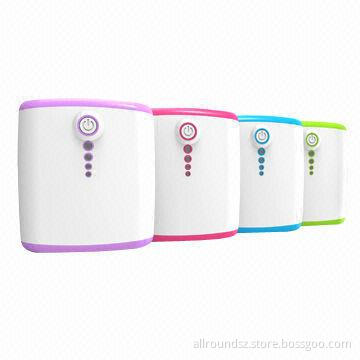 Power Banks with 4 Pieces of Cells, 5.0V DC and 1,000mA Input